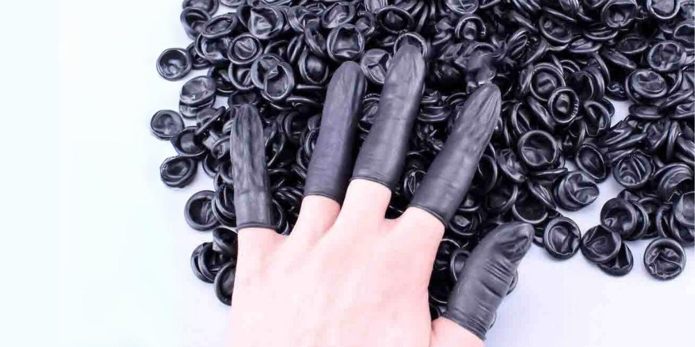 bao ngón tay cao su chống tĩnh điện