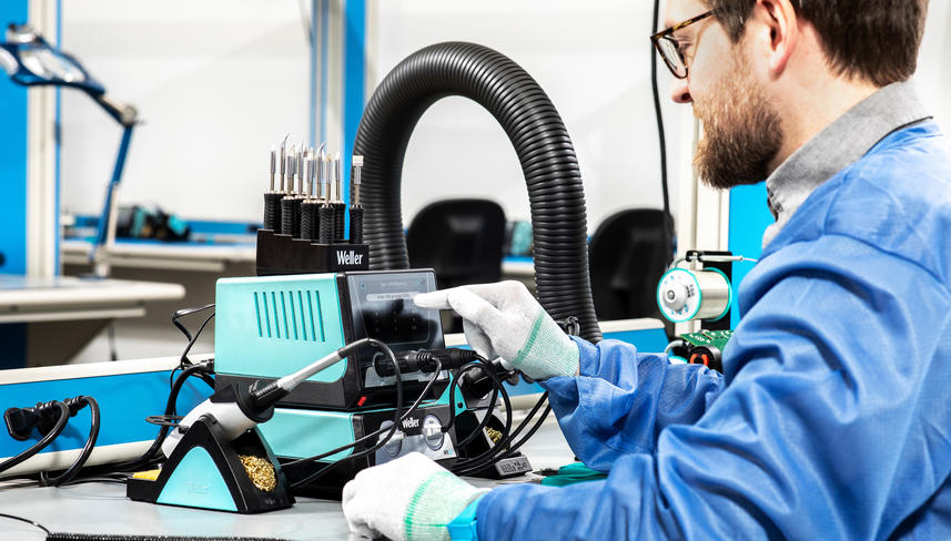 Weller tools industrial soldering banner WXsmart web