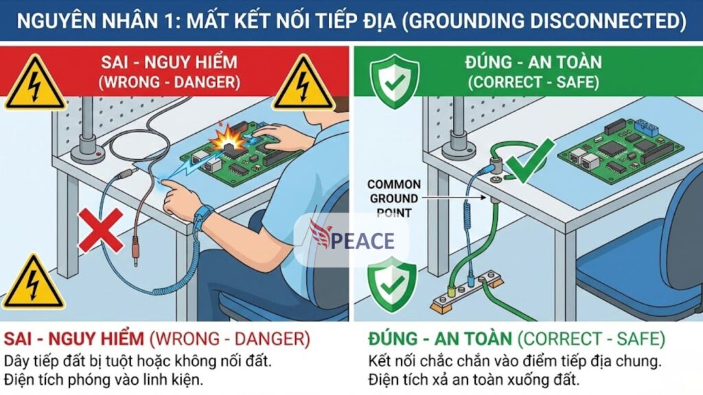 Mất kết nối tiếp địa