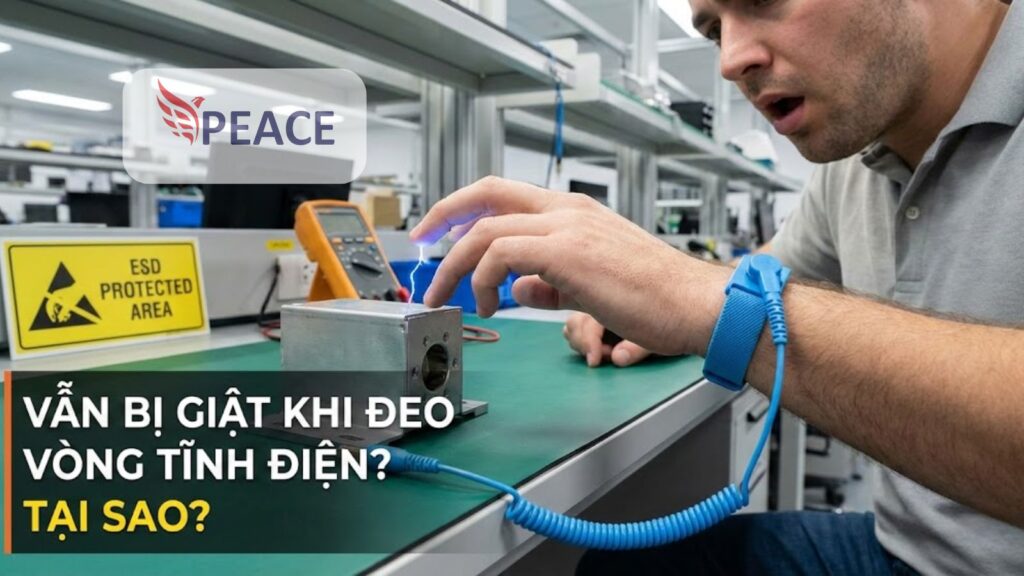 Sử dụng vòng nhưng vẫn bị tĩnh điện giật