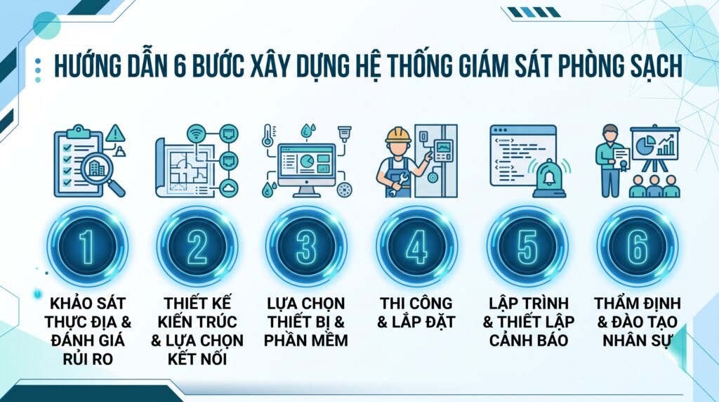 Hướng dẫn bước xây dựng hệ thống giám sát phòng sạch